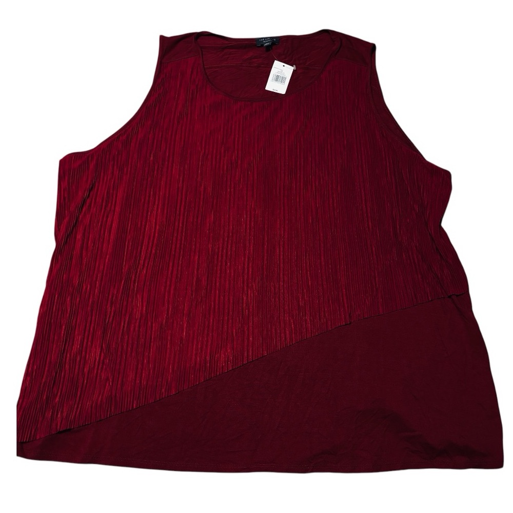 The Limited Collection Sleeveless Top Tank Shell Merlot